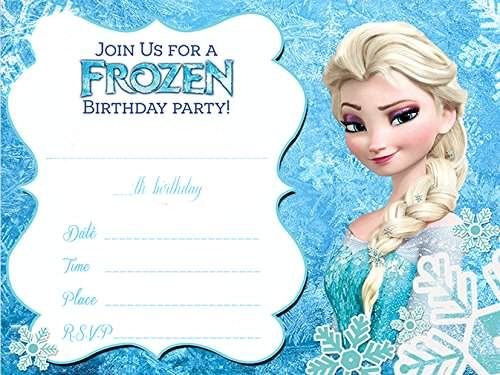 10 Inviti compleanno invito festa Il Regno Di Ghiaccio Frozen in Italian