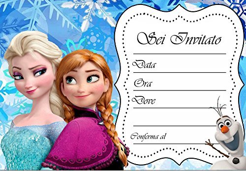 Invito Compleanno - Frozen. - INVITI ON LINE COMPLEANNO -   - Vendita online bomboniere, regali e oggettistica per  la casa